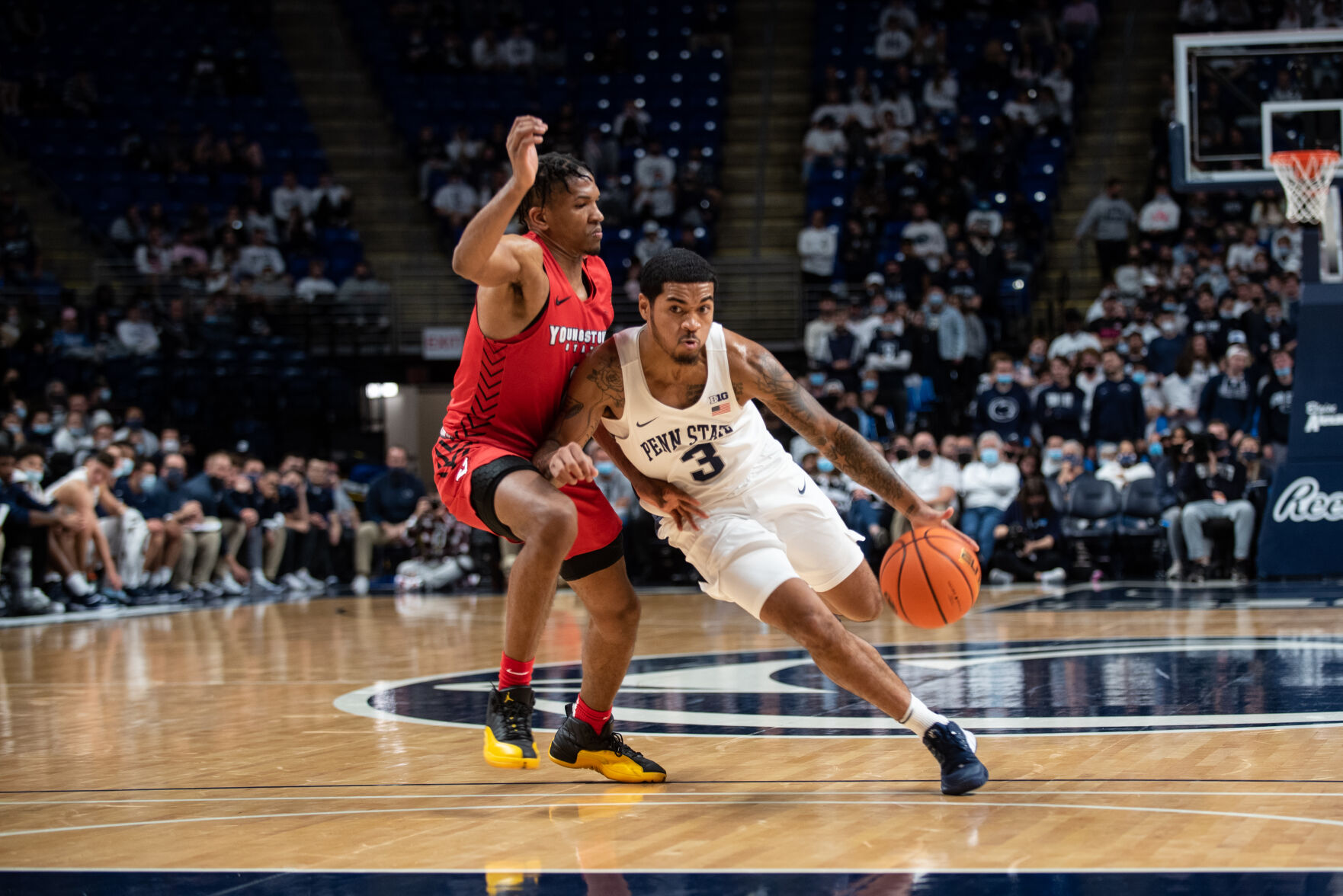 Penn State men's basketball vs. Youngstown State, Sam Sessoms (3)